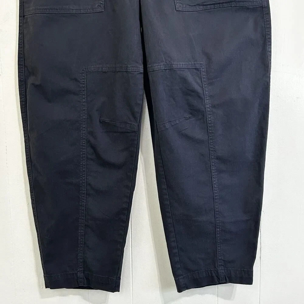 Banana Republic Women Barrel Pant Size 10 Dark Gray High Rise Tapered Pants - Picture 9 of 14